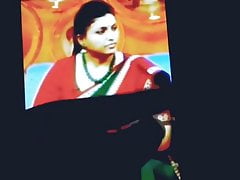 Horny tribute to Roja (NRI cock cummed)