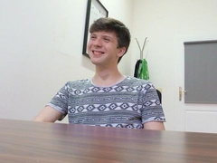 Petite amateur twink serves his ass for a hard cock