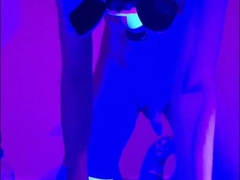 XL bad dragon pony faux-cock gapes pup mega-bitch on boink machine