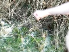 Naked hike. Clothes abandoned. -2 Celsius