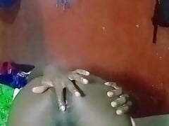 Horny crossdresser egg masturbation