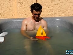 Handsome straight dude Brady Mississippi wanks his cock solo