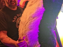 Blinded Canine edged by Father Grizzly until he spunks