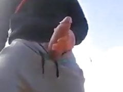 Huge cock in desert