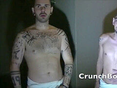 lad fucked by tatto muscle during a rubdown sexual