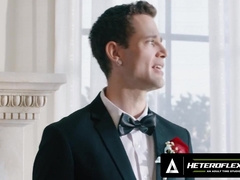 Quin Quire And Asher Day In Heteroflexible - Femboy Disguises Himself As The Bride To Please Straight Groom