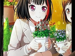 Bang dream Mitake Ran : Kiss masturbation & Bukkake