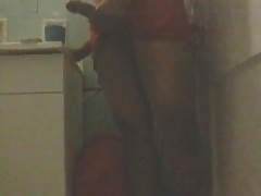 Rubbing out the cum out of my dick