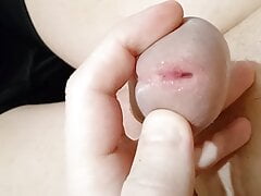 Stepmom orders me to masturbate otherwise she will fuck me with a strapon