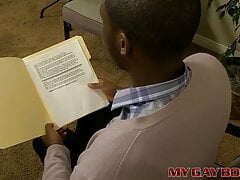 Black JP Richards bends over for his to be boss Mitch Vaughn