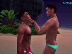 Spunk, beach, speedo