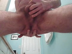 Front view of anal fingering