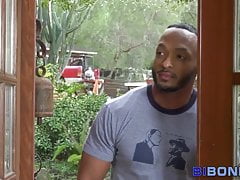 Bi interracial threeway rim suck and fuck