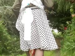 In vintage boniche outfit for a day