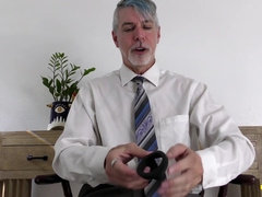 Horny Stepdaddy Richard Lennox Tries On Sex Toy For His Fans