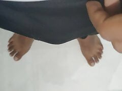My Indian black and pink curve foreskin dick