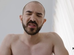 Virtual sex with Peter King ends in intense bareback creampie after a long day - POV gay boyfriend experience