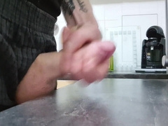 Cum Shot in my kitchen