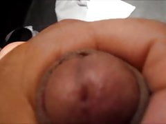Jacking off in the bathroom
