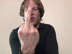 Middle Finger Mesmerize Faggot Abasement