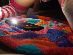 Sissy asspussy training with fucking machine