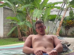 Steaming tear up in outdoor with both giant internal cumshot in briefs