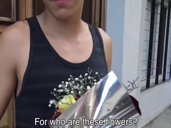 Attractive Latin teen 18+ Stops By For Strangers Penis On His Way To Gfs Place