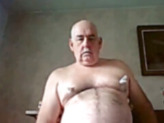 grandfather stroke on web cam
