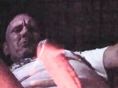 Bisexual male alone playing with cock