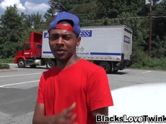 Queer Youngster Bangs Black Man