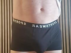 Enjoying my fat uncut cock