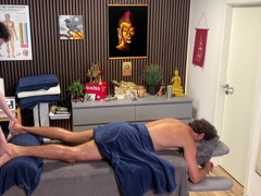 Super-hot Heterosexual Man Gets Hand job From Massagist