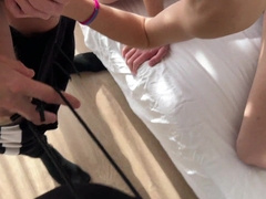 Super-cute lad took 2 spears in his jaws and tore his crevasse