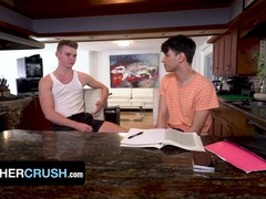 Step-Siblings Pull Out Their Schlongs And Measure Them