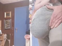 Extreme Big Jeans Bulging on Handmade Jeans
