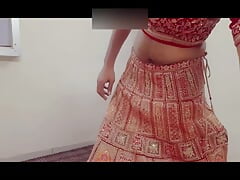 I had a lot of fun wearing Bhabhiji's ghaghracholi.