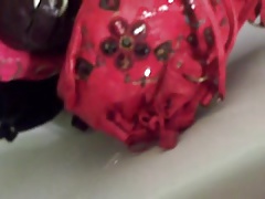 Pee on a pile from purses