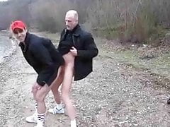 Hot Fuck on a Cold Day Outside