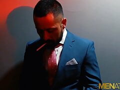 MENATPLAY Deviant Suited Man Cristian Sam Breeds Robbie Rojo