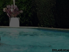 Trenton uses his warm mouth to lube that throbbing young cock Chris