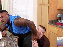 DOWNLOW MEN - Miles Fallon Cooks Up Hot Butt sex Surprise for Micah Martinez