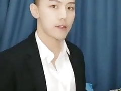Handsome cute big cock cum