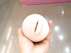 Double heads realistic male masturbator
