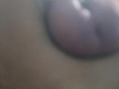 Super-Naughty teen displays pink hole while tugging