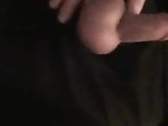 M.st James. Jerking cock with auto blow toy