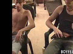 superb jerking session with punk youngsters that love it all