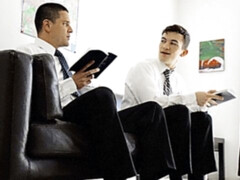 Wrestle fuck with Elder Hardt and Elder Jordan