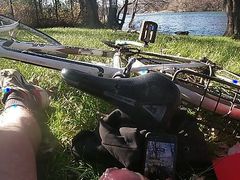 On a secret walk through the camp by the river, I let out my excitement