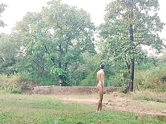 Sexy men dancing full nude in forest cumshot