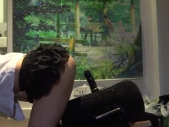 Amateur Asian CD stretched out 6